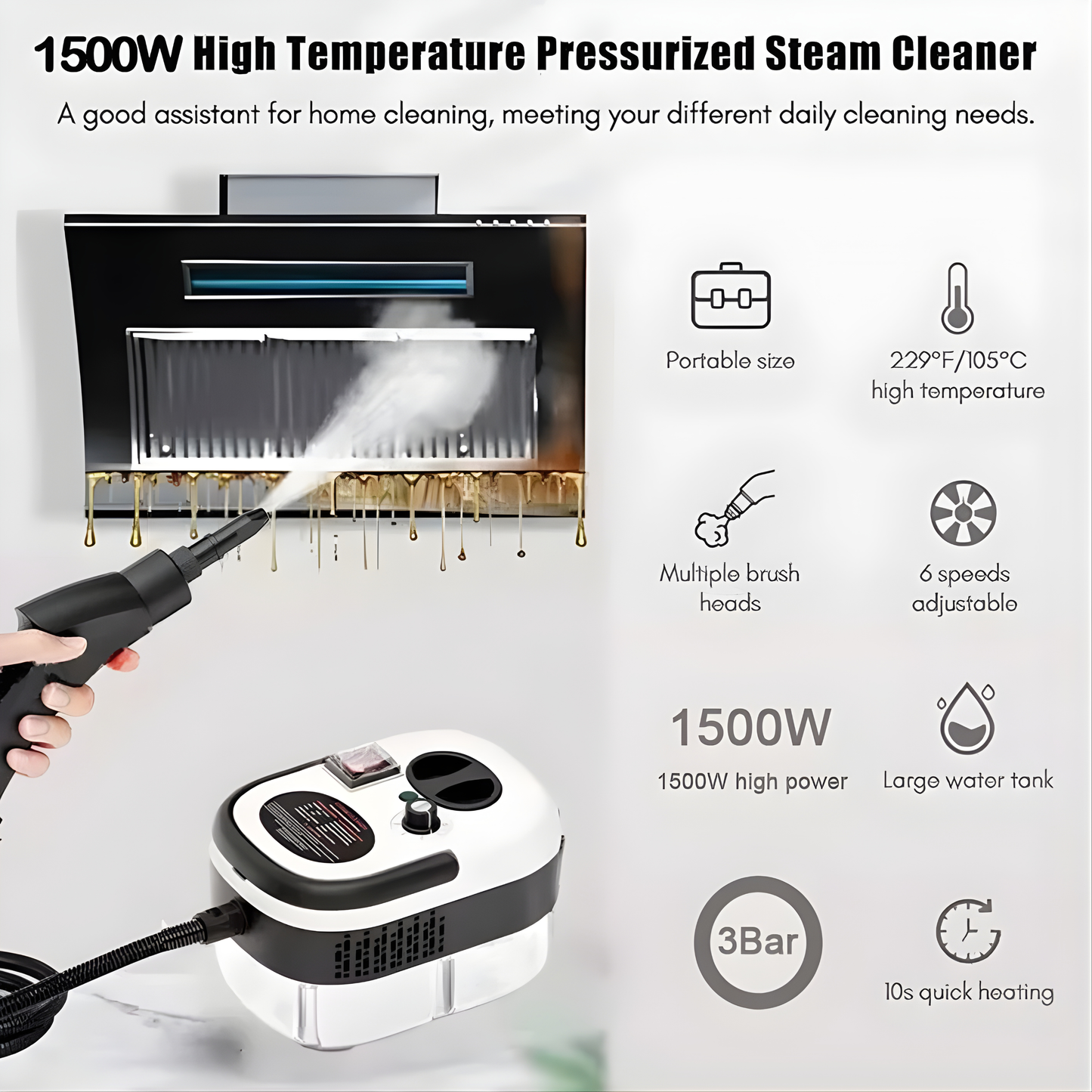 Glovyzoner™ Handheld Steam Cleaner Upgraded Version