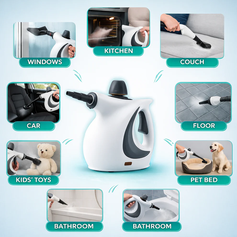 Glovyzoner™ High-Pressure Handheld Steam Cleaner